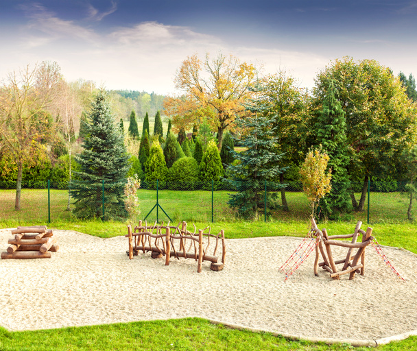Playground on a fresh air in sunny day.  - Photo, Image