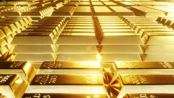 Gold Bar Investment 01 is motion footage for Investment films and cinematic in stock market scene. Also good background for scene and titles, logos. - Záběry, video