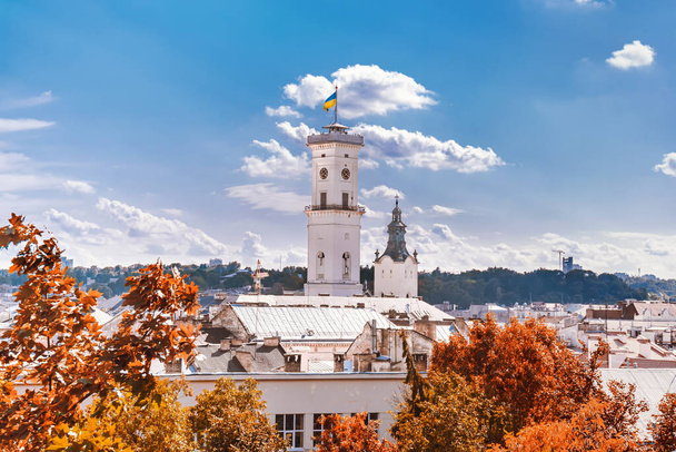 Panoramic view of the city of Lviv. Ukraine - Valokuva, kuva