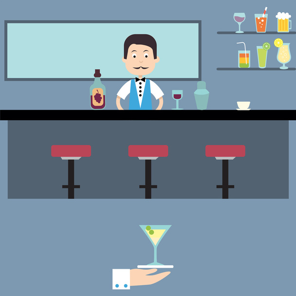 Barman - Vecteur, image