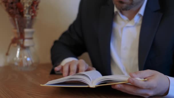 Man reads book - Footage, Video