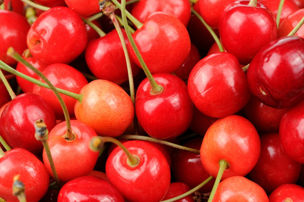 Delicious Sweet Cherries Close-Up - Zdjęcie, obraz