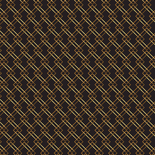 Elegante zwart en goud geometrische patroon achtergrond - Vector, afbeelding