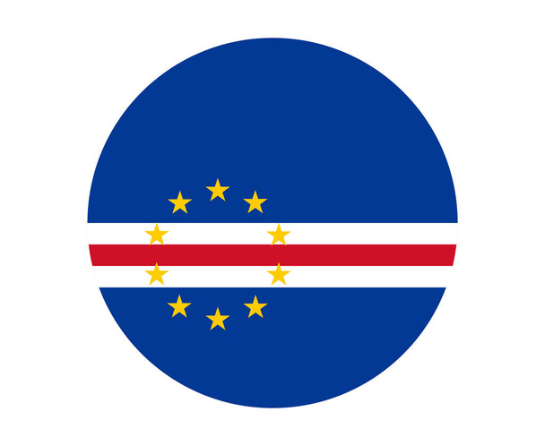 Cape Verde Flag National Africa Emblem Icon Vector Illustration Abstract Design Element - Vektor, Bild