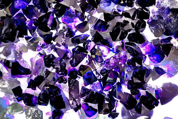 Natural quartz gemstone pattern texture background for design. - Zdjęcie, obraz