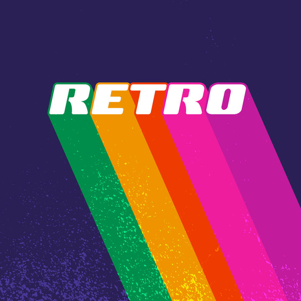 Retro grunge textúra háttér vintage színes csíkok. Vektorillusztráció - Vektor, kép