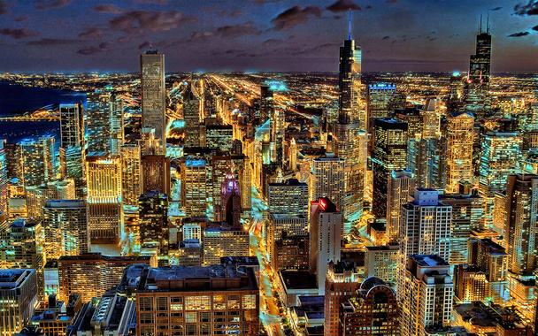 Chicago arte digital bild - Foto, Imagen