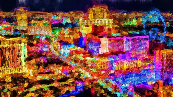 Las Vegas arte digitale bild - Foto, immagini