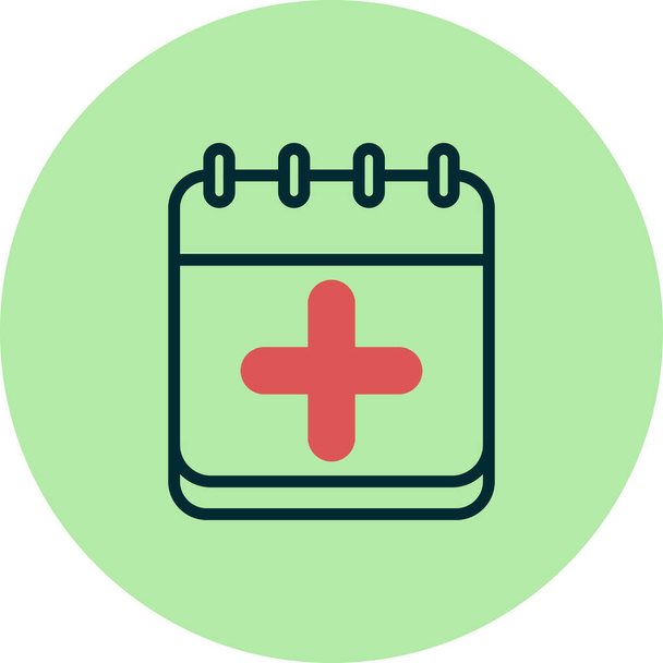 Add Event  web flat icon - Vector, afbeelding
