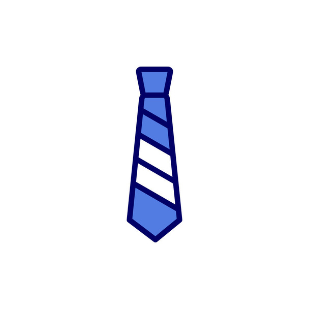 flat icon of necktie - Vector, Image