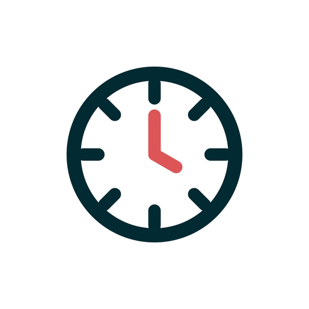 vector illustration of clock icon - Vektor, obrázek