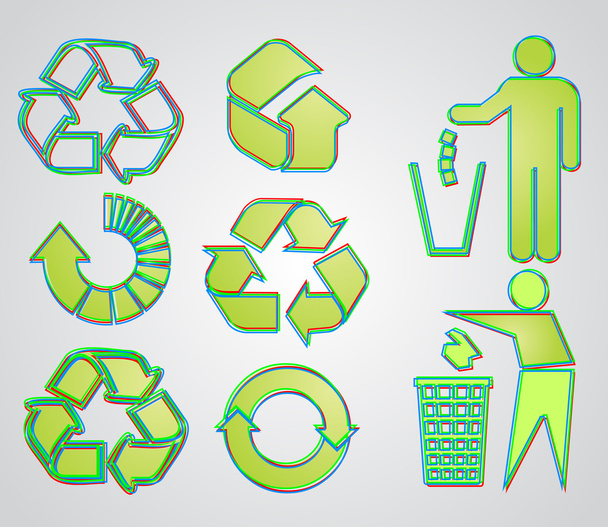recycle sign - Vector, Image