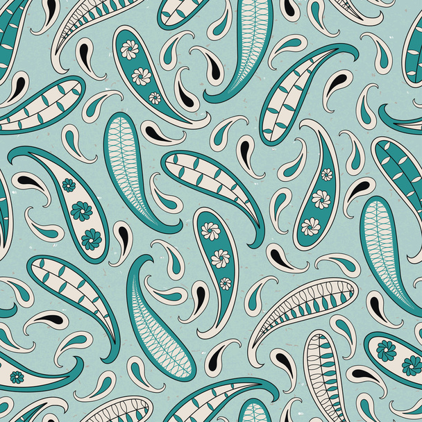 Seamless pattern with  paisley - Wektor, obraz