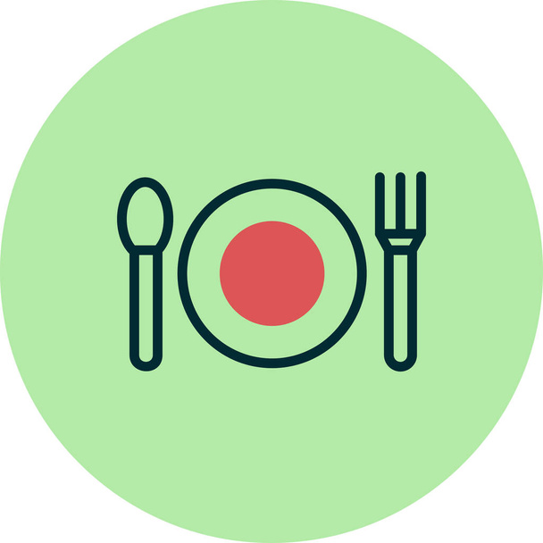 Vektorová ilustrace ikony restaurace - Vektor, obrázek