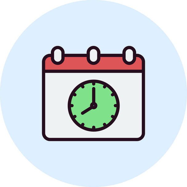 time date icon vector illustration design. Schedule  - Vector, Imagen