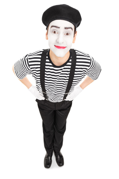 Joyful mime artist - 写真・画像