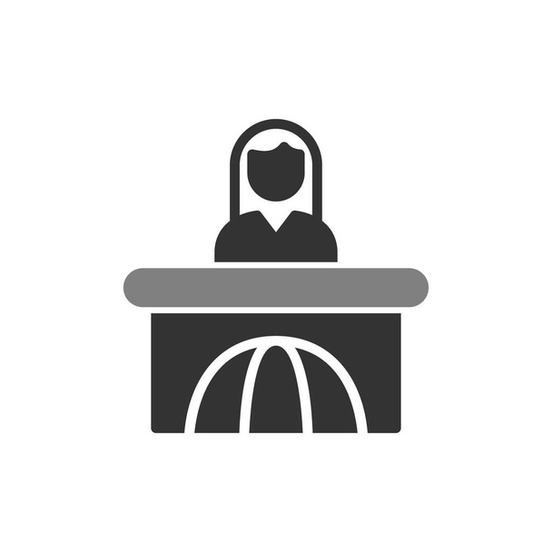 conference. web icon simple illustration. News  - Vector, afbeelding