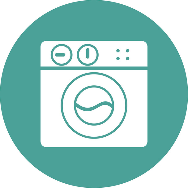 洗濯機だ。シンプルなデザイン  - ベクター画像