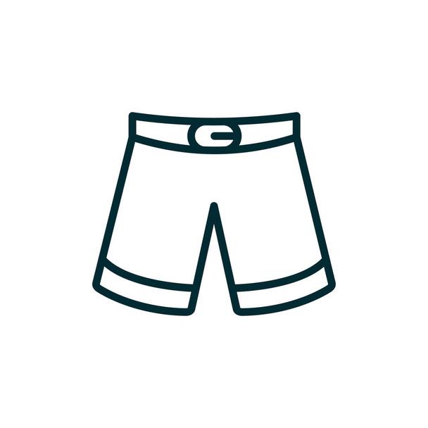 vector illustration of man shorts icon - Vector, afbeelding