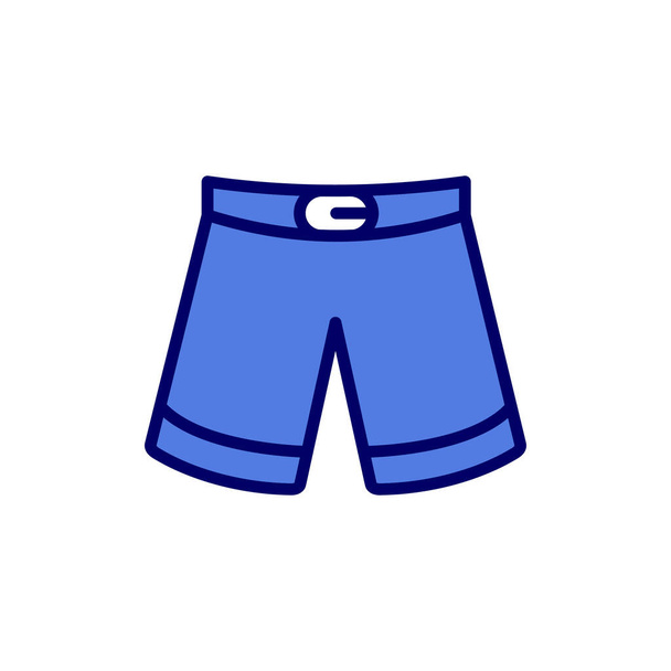 vector de ilustración de hombre icono de pantalones cortos - Vector, Imagen