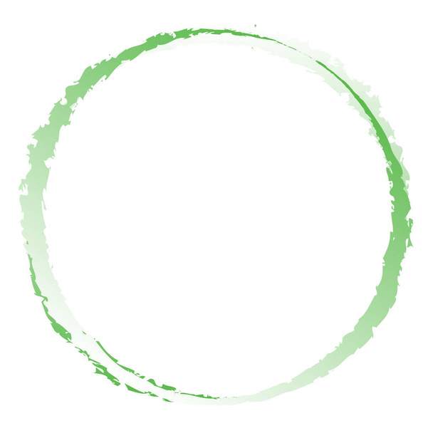 Grungy, textured circle element. Circular splatter shape - Wektor, obraz