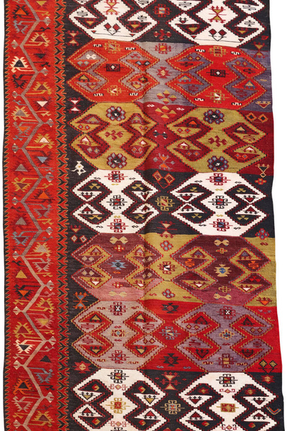 lana tejida antigua alfombra turca antigua - Foto, Imagen