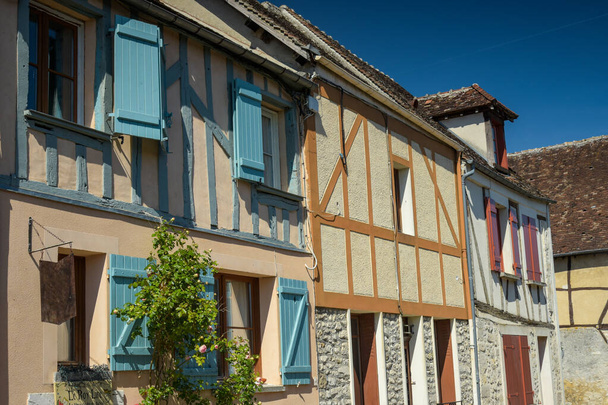 Street view on the medieval city of Provins which owned to the world heritage of UNESCO - Foto, Bild
