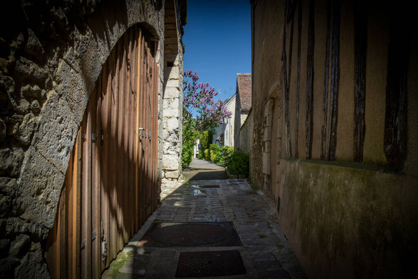Vue de rue sur la ville médiévale de Provins qui appartenait au patrimoine mondial de l'UNESCO - Photo, image