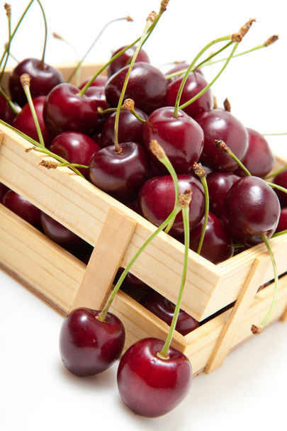 Small crate of cherries - Photo, Image