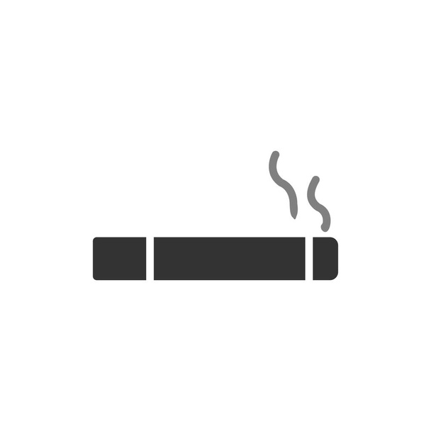 Курение иконы сигарет. векторная иллюстрация - Вектор,изображение