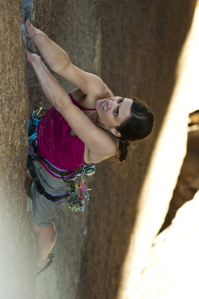 Female rock climber. - Photo, Image