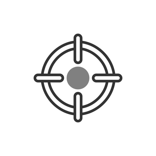 simple target icon, vector illustration - Vector, Image