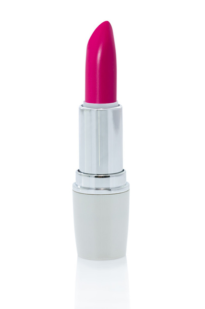roze lippenstift geïsoleerd op witte achtergrond - Foto, afbeelding