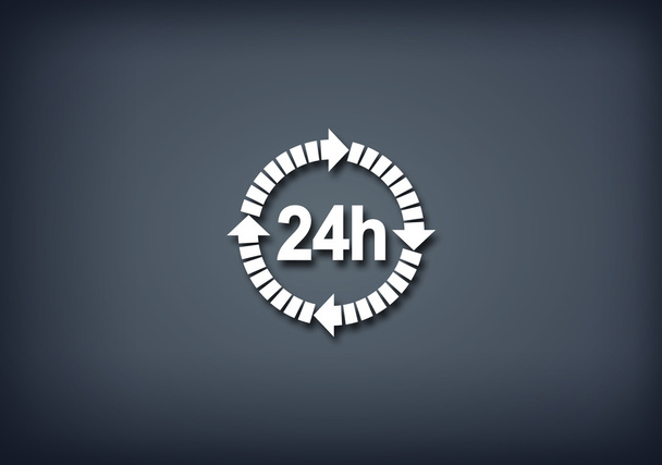 24 hours delivery icon - Photo, Image