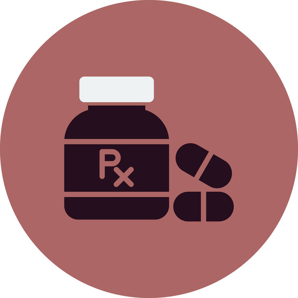Pills Bottle icon vector illustration - Вектор,изображение