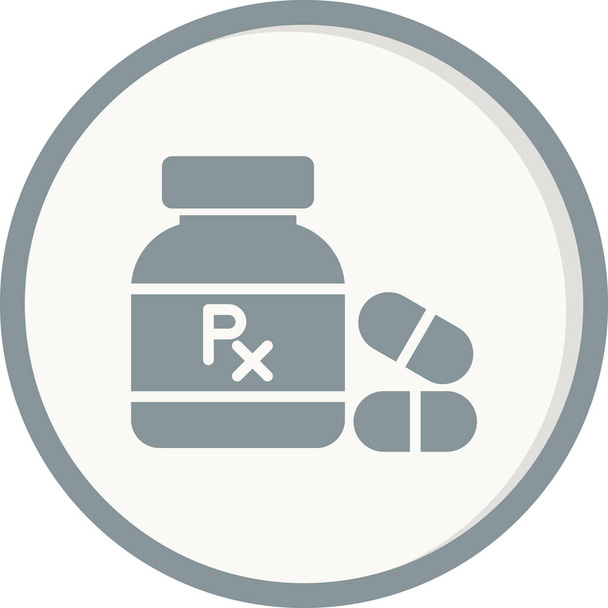 Pills Bottle icon vector illustration - Vetor, Imagem