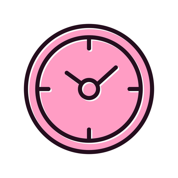 vector illustration of clock icon - Vektör, Görsel