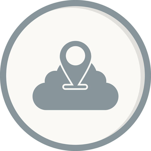 nube. icono web ilustración simple - Vector, Imagen