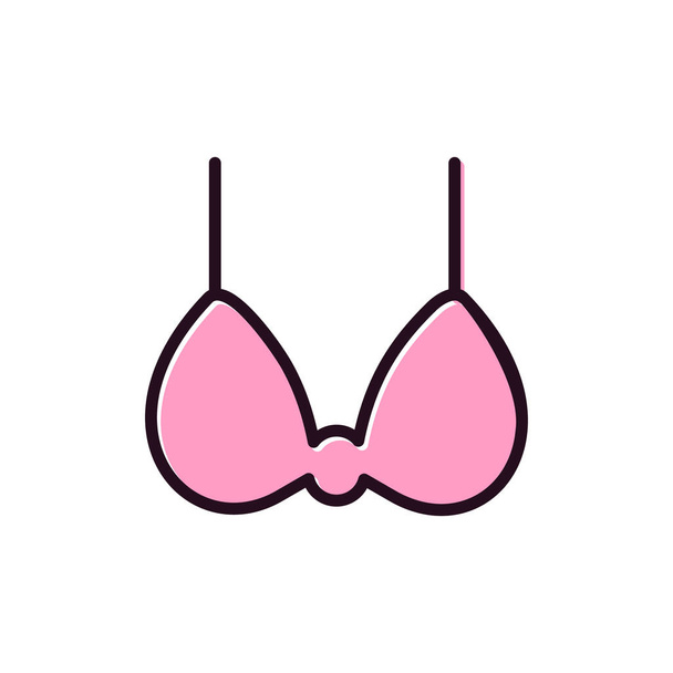 icône soutien-gorge. illustration simple des icônes vectorielles de lingerie pour le web - Vecteur, image