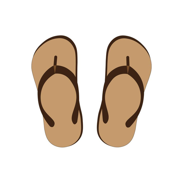 slippers logo icon vector design template - ベクター画像