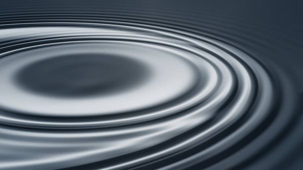 Иллюстрация имитирует круговые волны на воде. Графический фон - Фото, изображение