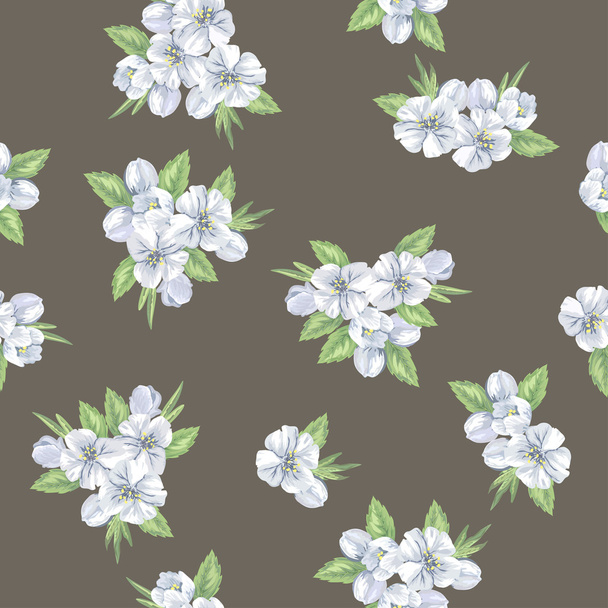 Floral pattern with  flowers - Vector, afbeelding