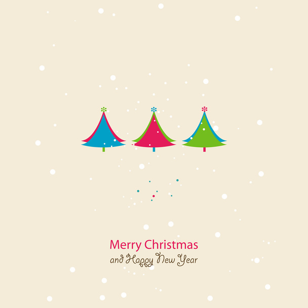 christmas and new year card - Вектор,изображение
