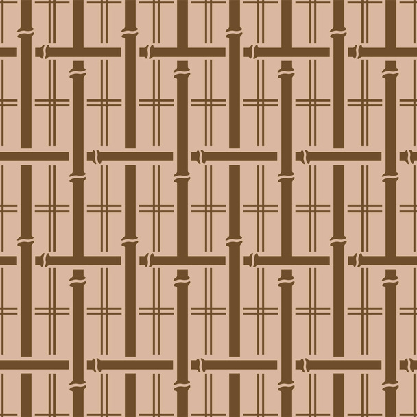 Japans bamboe weefvector naadloos patroon - Vector, afbeelding