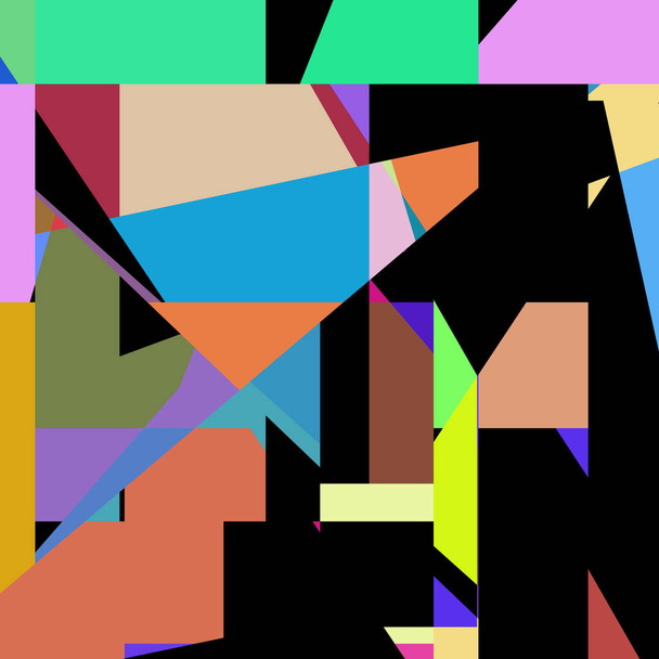 Geometric abstraction generative art background art illustration - Vetor, Imagem