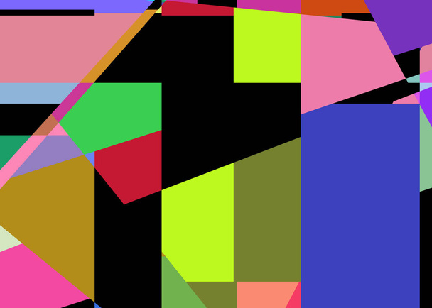 Geometric abstraction generative art background art illustration - Vector, Image