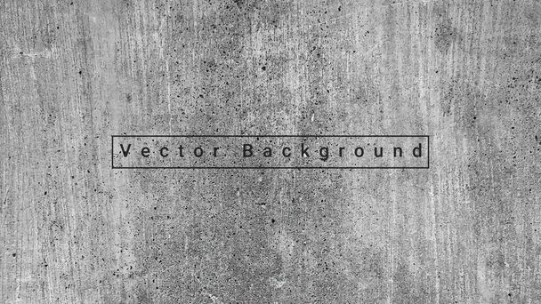 Concrete wall background vector illustration. Background cement texture. - Vector, Imagen