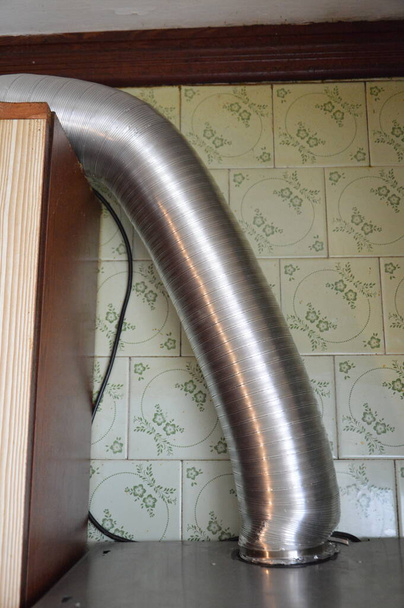Installing a kitchen hood for the ventilation - Photo, image
