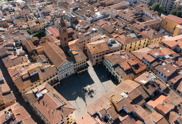 aerial view of the historic center of empoli in tuscany - Zdjęcie, obraz
