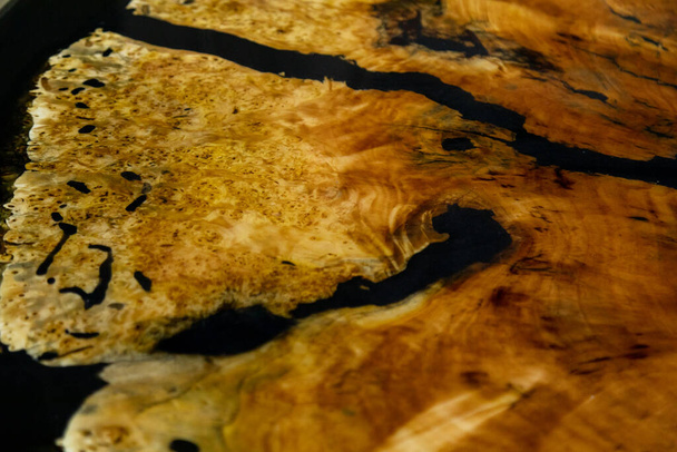 Texture of epoxy resin table - Фото, изображение